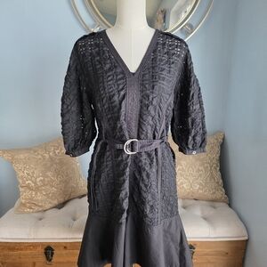 3.1 Phillip Lim Black Puff Sleeve Dress